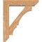 Ekena Millwork Balboa Slat Smooth Bracket w/ Offset Brace, Western Red Cedar, 7 1/2"W x 34"D x 40"H BKT0806X34X40BOA06SWR - alternate 2